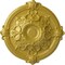 Ekena Millwork Hamilton Ceiling Medallion (Fits Canopies up to 3 3/4"), Hand-Painted Rich Gold, 17 3/8"OD x 1 3/4"P CM17HARGS - alternate 1